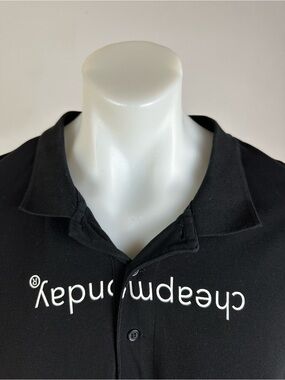 Cheap Monday Inverted Logo Black Polo